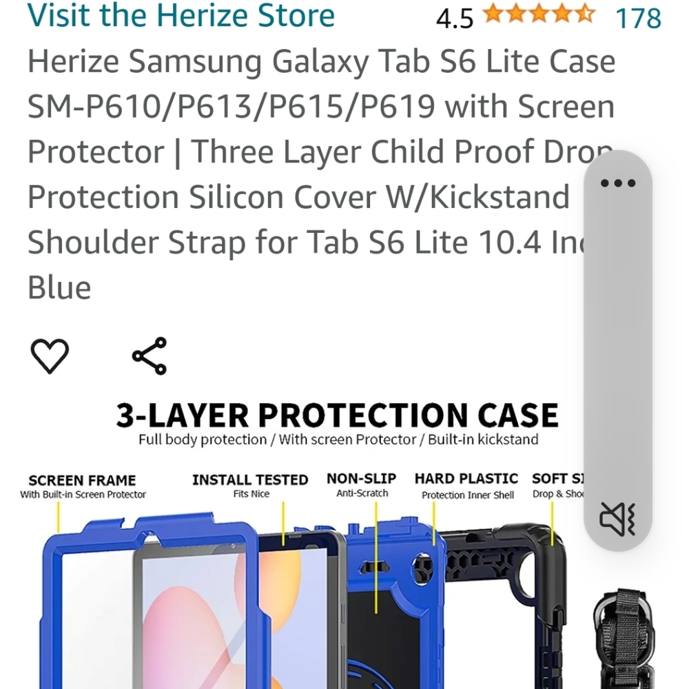 Samsung Tablet Case Black Color - Picture 6 of 8